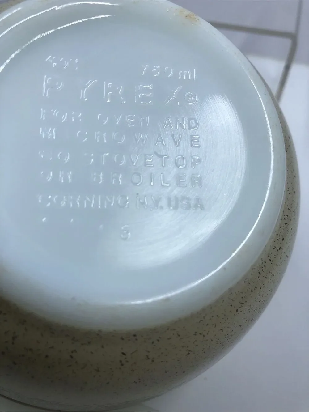 Vintage Pyrex Merry Mushroom  Small Mixing Bowl 401 Rare HTF